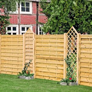 Maxi-Massiv-Zaun grün 150 x 180 cm
Rahmen 45/45 mm
Lamellen geriffelt & geschraubt kaufen