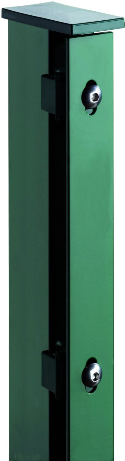 JERRY Eck-Zaunpfosten RAL 6005 grün
f. 1630 mm Zaun, RR60/40 x 2200 mm
mit Flacheisenleiste kaufen