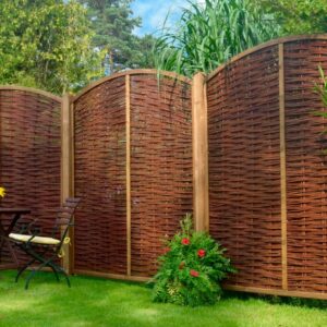 NABRO Weidengeflechtzaun Bogen
180 x 200/180 cm
Rahmen 35/45 mm kaufen