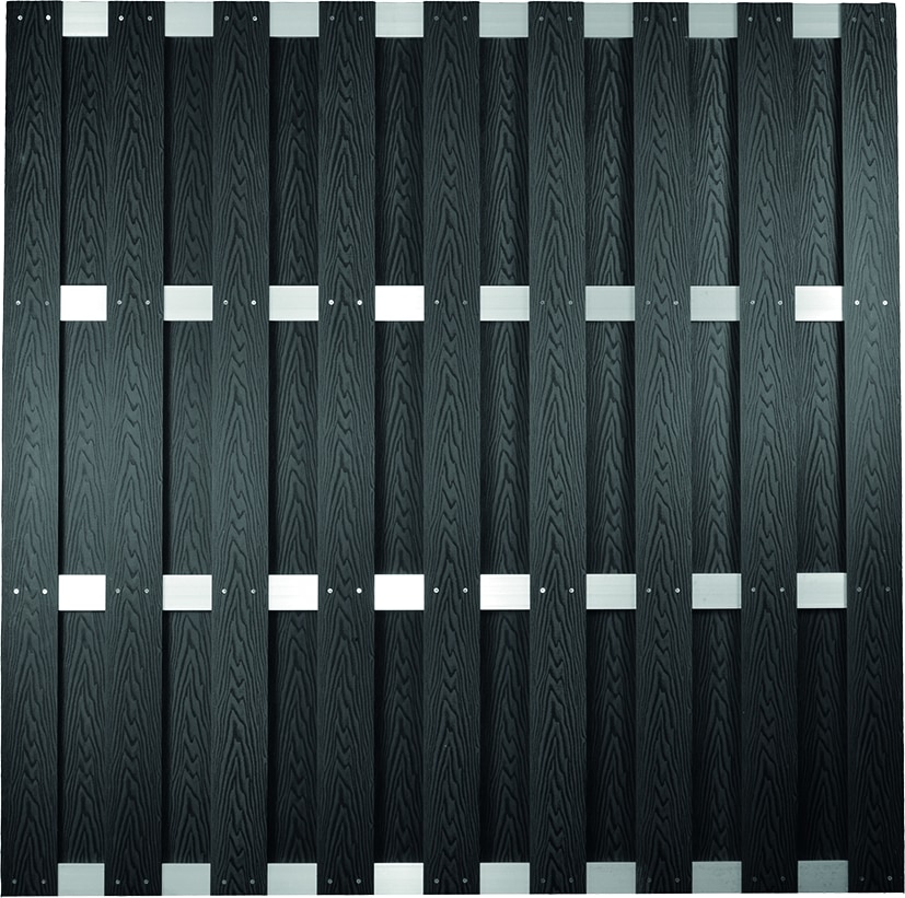 Garten-Chaiselongue Grau/Beige Poly Rattan - Weddig